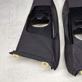 GENUINE BMW E46 B Pillar Trims Column Cover Pillars Pair Black *Peeling*