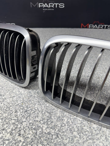 BMW OEM 01-06 E46 M3 Front Kidney Grilles Chrome 51138208685 51138208686