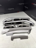 01-06 BMW E46 M3 Convertible Interior Armrests Trim Set Brushed Aluminum *Notes*