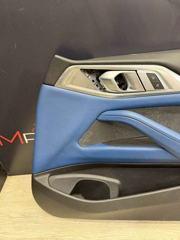 BMW 21-26 G82 G83 M4 Coupe Front Right Passenger Side Door Panel Fjords Blue