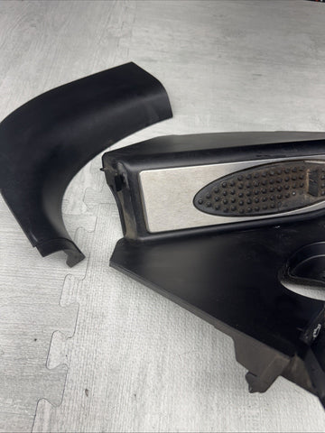 01-06 BMW E46 M3 Left Right Kick Dead Pedals Covers Trims Panels Genuine Black