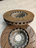 Pair Set of 2 Front Zimmermann Drilled Brake Disc Rotors 06-10 E60 M5 E63 E64 M6