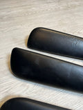 BMW E46 325 330 M3 Coupe Front & Rear Black Upper Armrest Pads 7891691 7891692