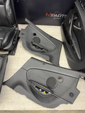 MBMW E64 M6 08-10 CONVERTIBLE FRONT REAR LEATHER SPORT SEAT BLACK DOOR CARDS