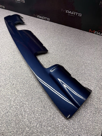 01-06 BMW E46 M3 Rear Bumper Lower Lip Diffuser Trim Panel OEM Topaz Blue