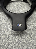 OEM 01-06 BMW E46 M3 Upper & Lower Steering Wheel Trim Cover Plate Black