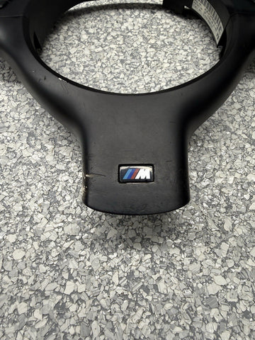 OEM 01-06 BMW E46 M3 Upper & Lower Steering Wheel Trim Cover Plate Black