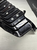 01-06 BMW E46 M3 BLACK DEAD PEDAL KICK PANEL COVER 7902400 *SMALL CRACK