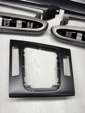 01-06 BMW E46 M3 Coupe Interior Armrests Trim Set Titan Shadow *Notes*