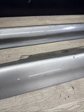 01-06 BMW E46 M3 Rocker Panel Side Skirts OEM Silver & Silver Grey Pair