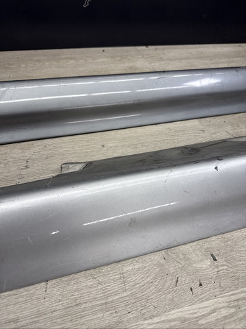 01-06 BMW E46 M3 Rocker Panel Side Skirts OEM Silver & Silver Grey Pair