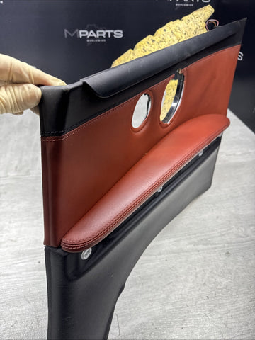 08-13 BMW E93 M3 Convertible Rear Right Door Card Panel Trim Fox Red