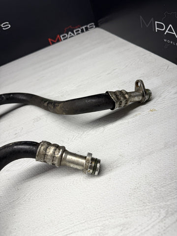 06-10 BMW E60 E63 E64 M5 M6 V10 S85 Engine Motor Oil Cooler Lines Hoses Pair