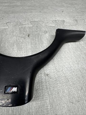 OEM 01-06 BMW E46 M3 Lower Steering Wheel Trim Cover Plate Black