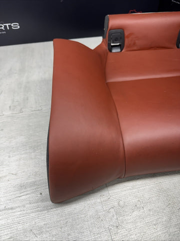 08-13 BMW E92 M3 Coupe Right Passenger Rear Seat Bottom Bench Fox Red Leather
