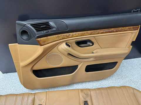 BMW 00-03 E39 M5 Sedan Front & Rear Seats Leather Heated Caramel