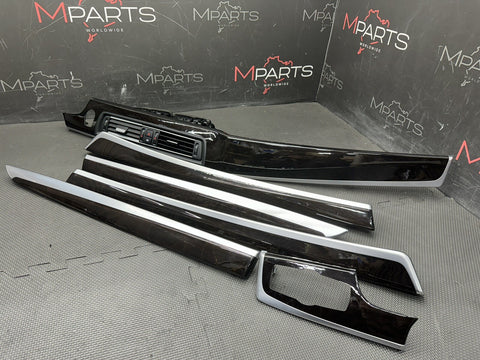 2011-2016 BMW F10 550 M5 Dashboard Trim Set Dark Fine Line Anthracite
