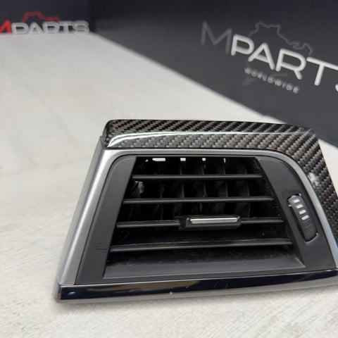 2015-2020 BMW M4 M3 LH DRIVER SIDE OUTER CARBON FIBER AIR VENT OEM 9218549