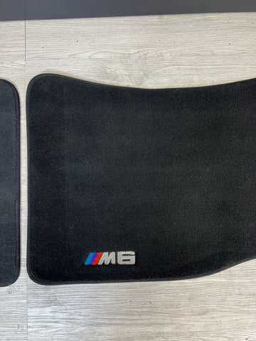 Used Genuine 2006-2010 BMW E63 E64 Carpets Floor Mats Black Front Only