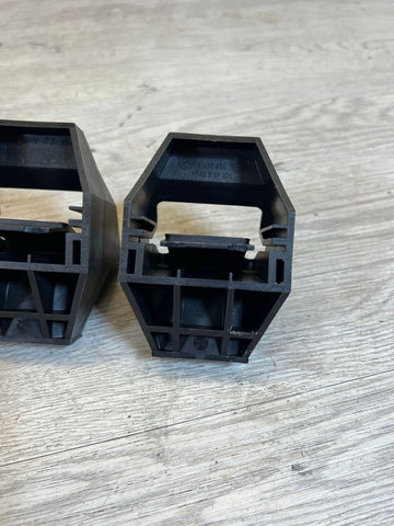 NEW BMW E46 M3 RADIATOR MOUNTS SUPPORT BRACKETS PAIR GENUINE OEM 17.111436264