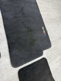 Genuine 01-06 BMW E46 M3 Convertible Carpets Floor Mats Black Front & Rear