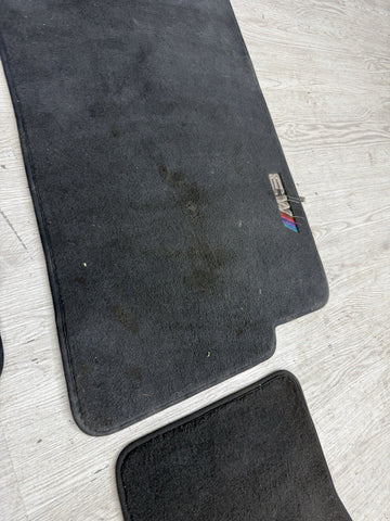 Genuine 01-06 BMW E46 M3 Convertible Carpets Floor Mats Black Front & Rear