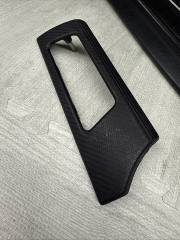 08-13 BMW E92 E93 M3 Interior Trim Set Carbon Leather OEM Genuine *4 Broken Tabs