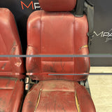 01-06 BMW E46 M3 Convertible Interior Front Heated Seats Imola Red *Notes*