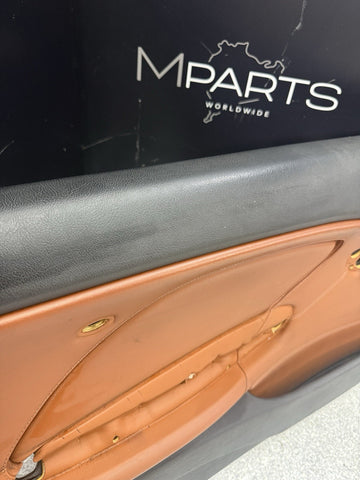 01-06 BMW E46 M3 FRONT LEFT DRIVER SIDE DOOR PANEL CARD CINNAMON OEM