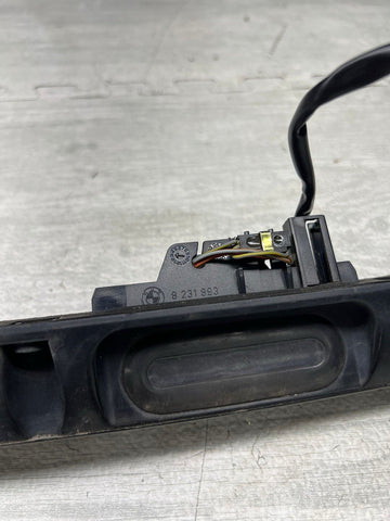 01-06 BMW E46 M3 Convertible Trunk Lid Grip Key Deck Handle Carbon Black *Notes*