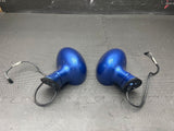 00-02 BMW Z3M Genuine Pair Door Mirrors Estoril Blue