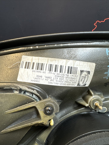 Right Passenger Door Card Panel Black / Red Stitching 19-23 Ferrari F8 Tributo