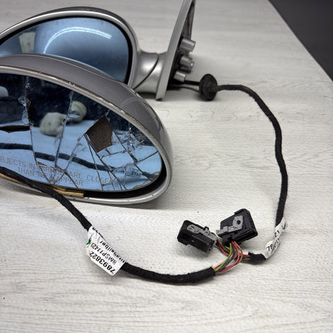 01-06 BMW E46 M3 Side View Door Mirrors Pair Titanium Silver *Notes*