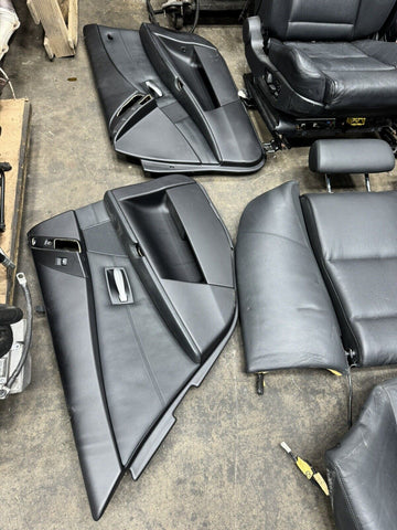 2006-2010 BMW E60 M5 Sedan Original Black Interior Back Seats Rear Door Panels