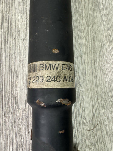 2001-2006 BMW E46 M3 Driveshaft Drive Shaft *Broken Center Support Bearing Tab*
