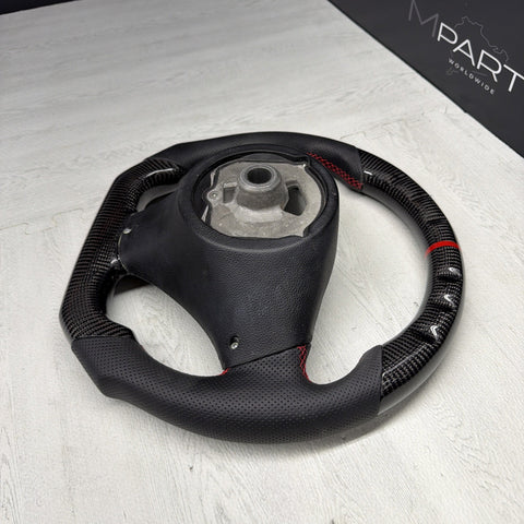 08-13 BMW E90 E92 E93 M3 OHC Carbon fiber Steering Wheel Tri Stitched Manual