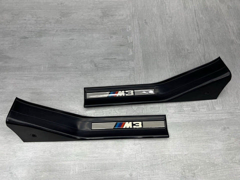 OEM BMW E36 M3 Sedan Front & Rear Left Right Door Sill Trim Cover Set Black