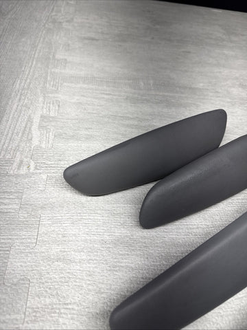 01-06 BMW E46 M3 Convertible Door Upper Arm Rest Armrest Pads Grey Gray *Notes*