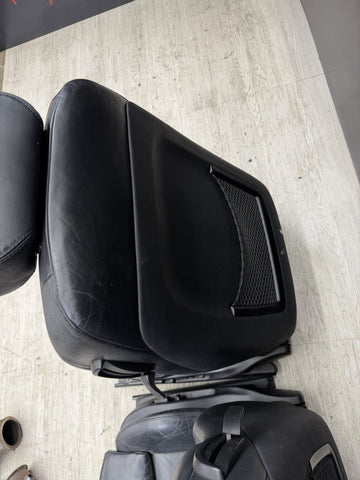 BMW E46 M3 Coupe Front Sport Seats Pair Black Napa Leather 2001-2006 OEM