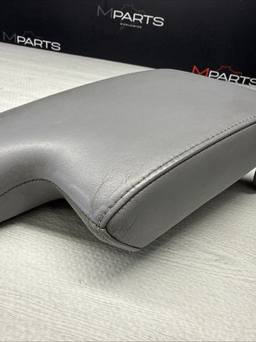 01-06 BMW E46 M3 Center Console Armrest Arm Rest Dove Grey Leather Top Only
