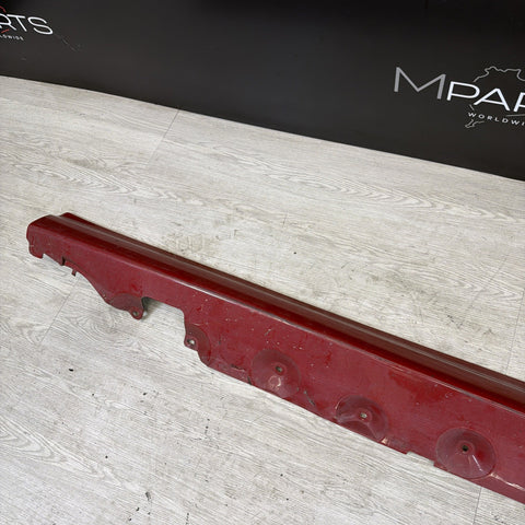 BMW E46 M3 01-06 RIGHT PASSENGER SIDE SKIRT ROCKER PANEL MOLDING IMOLA RED