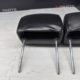 2001-2006 BMW E46 M3 Convertible Black Rear Headrests Head Rests Pair
