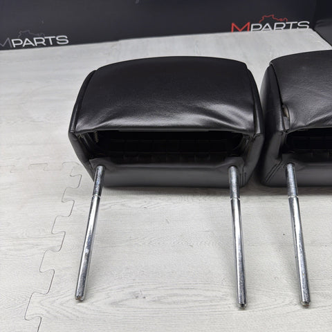 2001-2006 BMW E46 M3 Convertible Black Rear Headrests Head Rests Pair