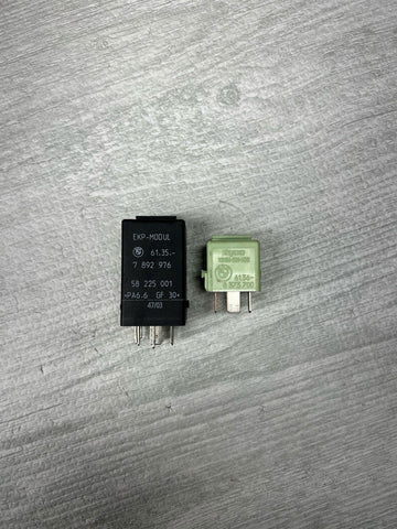 BMW 00-06 E39 M5 E46 M3 EKP Fuel Pump Relay Relays Fuses Unit Coupe OEM