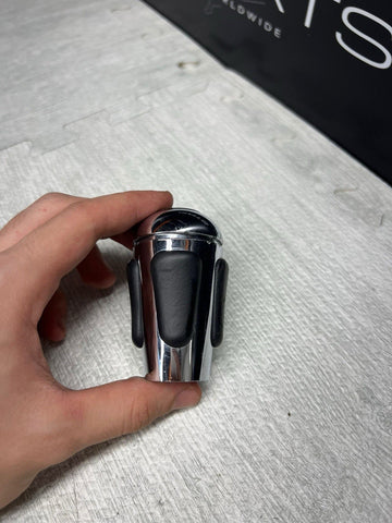 2004-2006 BMW E46 M3 SMG GEAR SHIFT KNOB NAPPA LEATHER CHROME OEM