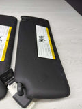15-20 BMW F82 M4 Left & Right Interior Sun Visor Pair Black OEM