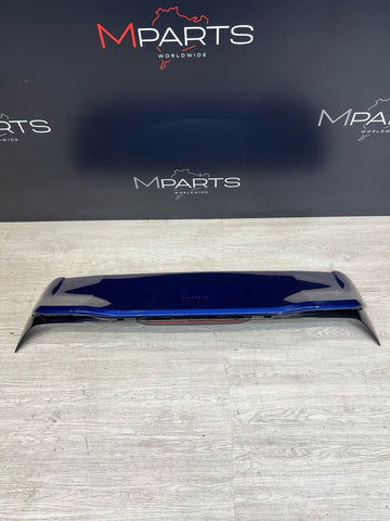 OEM BMW G01 F97 X3 X3M Rear Tailgate Liftagte Trunk Roof Upper Wing Spoiler Blue