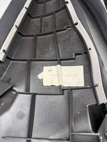 01-06 BMW E46 M3 Coupe Rear Seat Backrest Side Bolster Pair Black Napa OEM