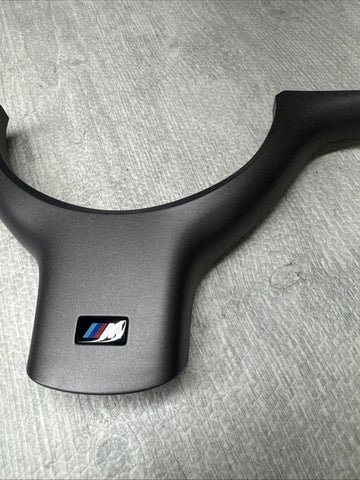 OEM 01-06 BMW E46 M3 Lower Steering Wheel Trim Cover Plate Titan Shadow Grey