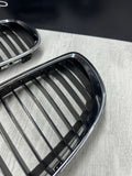 08-13 BMW E90 E92 E93 M3 Front Bumper Kidney Grilles Chrome OEM